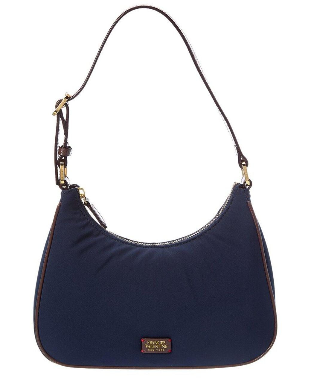 Frances Valentine Blue Lola Padded Shoulder Bag