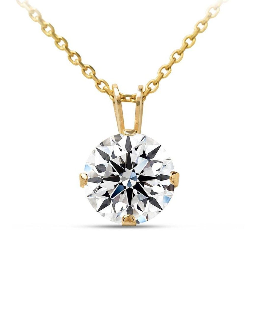 Jaclyn Smith White 1.00 Ct. Tw. Lab-Grown Moissanite Necklace