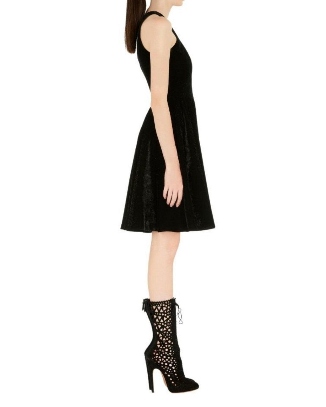 Alaïa Black Mid Calf Stiletto Boots