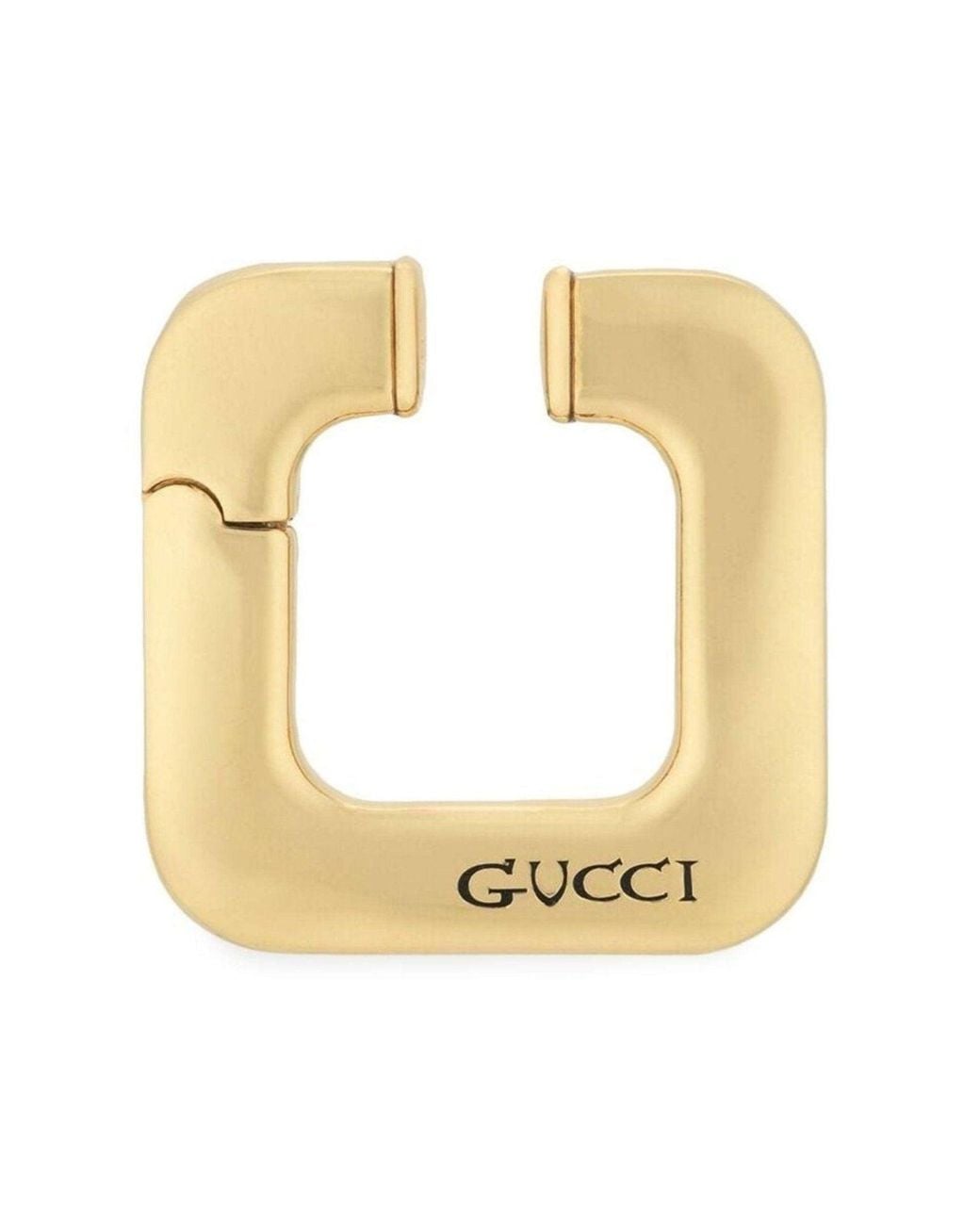 Gucci Metallic Logo-engraved Earring