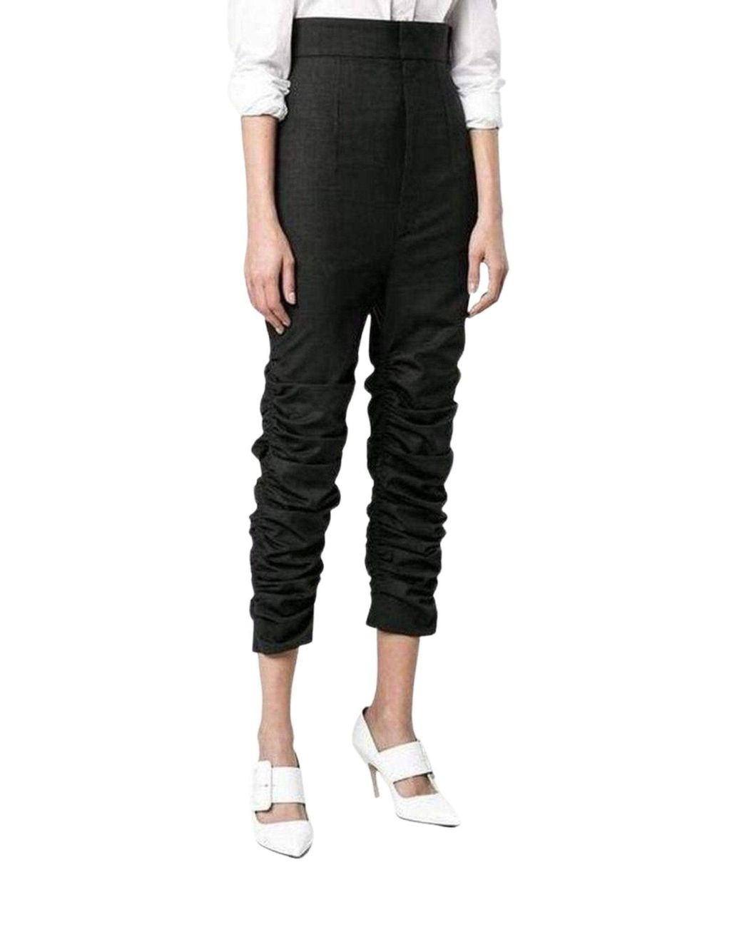 Jacquemus Black Le Corsaire Fronce Trousers Pants