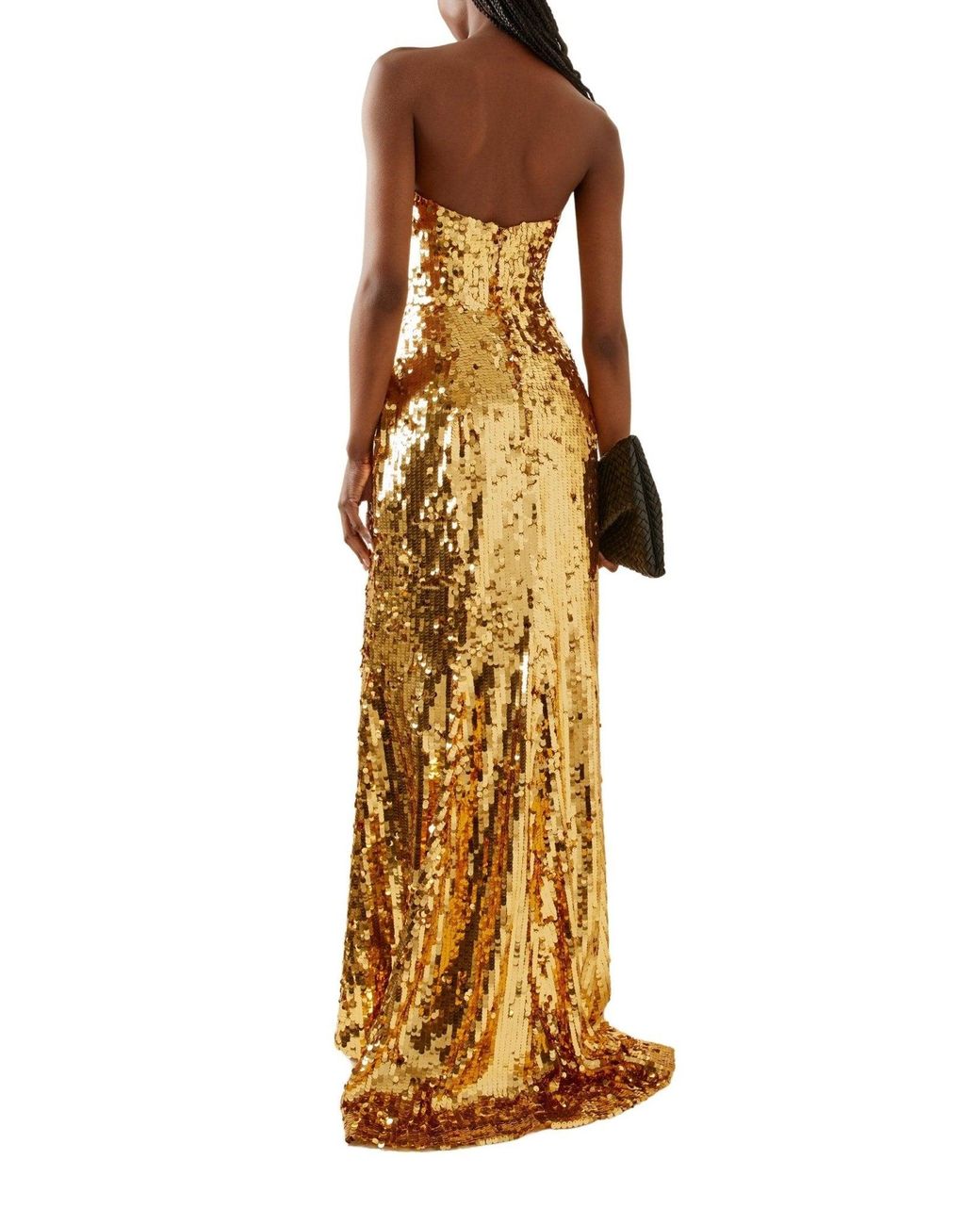 Carolina Herrera Metallic Sequin-embellished Gown