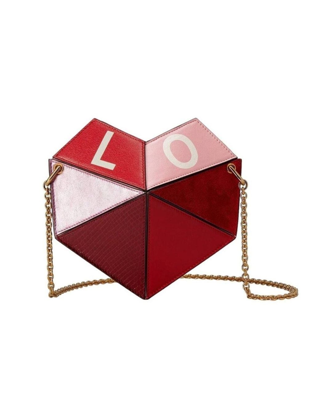 Gucci Red Valentine's Day Multicolor Small Heart Bag
