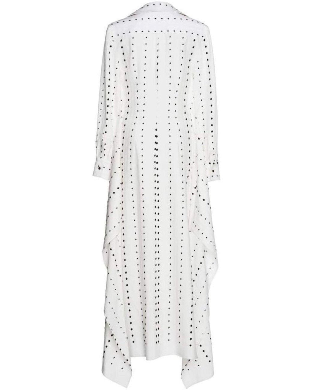 Jacquemus White La Djellaba Dot Maxi Dress