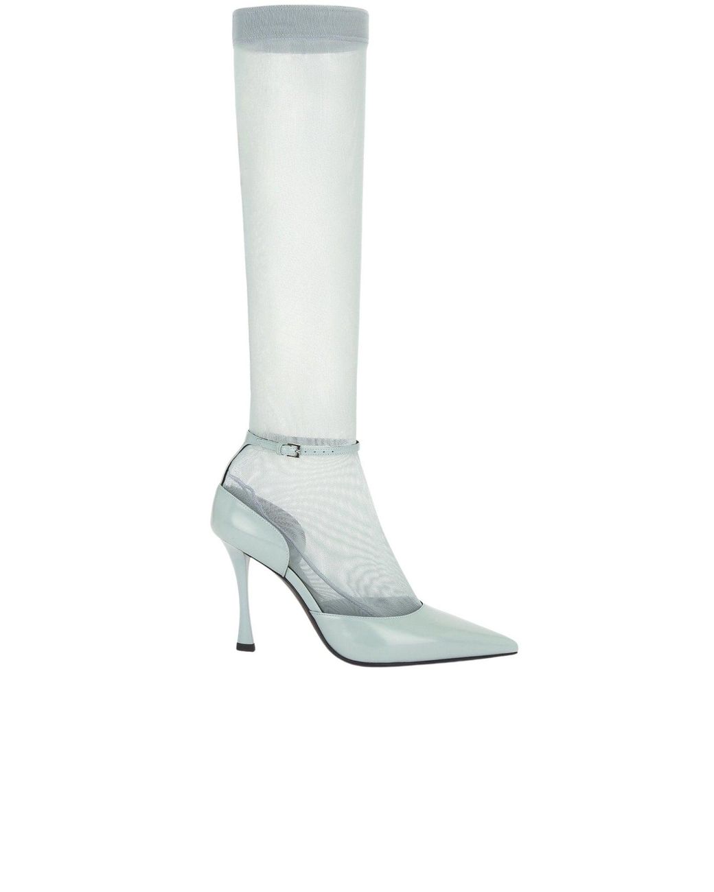 Givenchy White Show Stocking Pump
