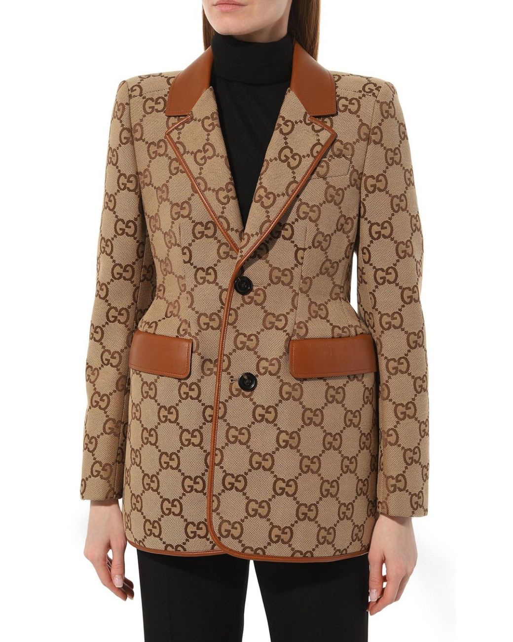 【GUCCI】The Hacker Project マキシGGアワーグラスジャケット Gucci the Hacker Project maxi GG Hourglass jacket - Runway