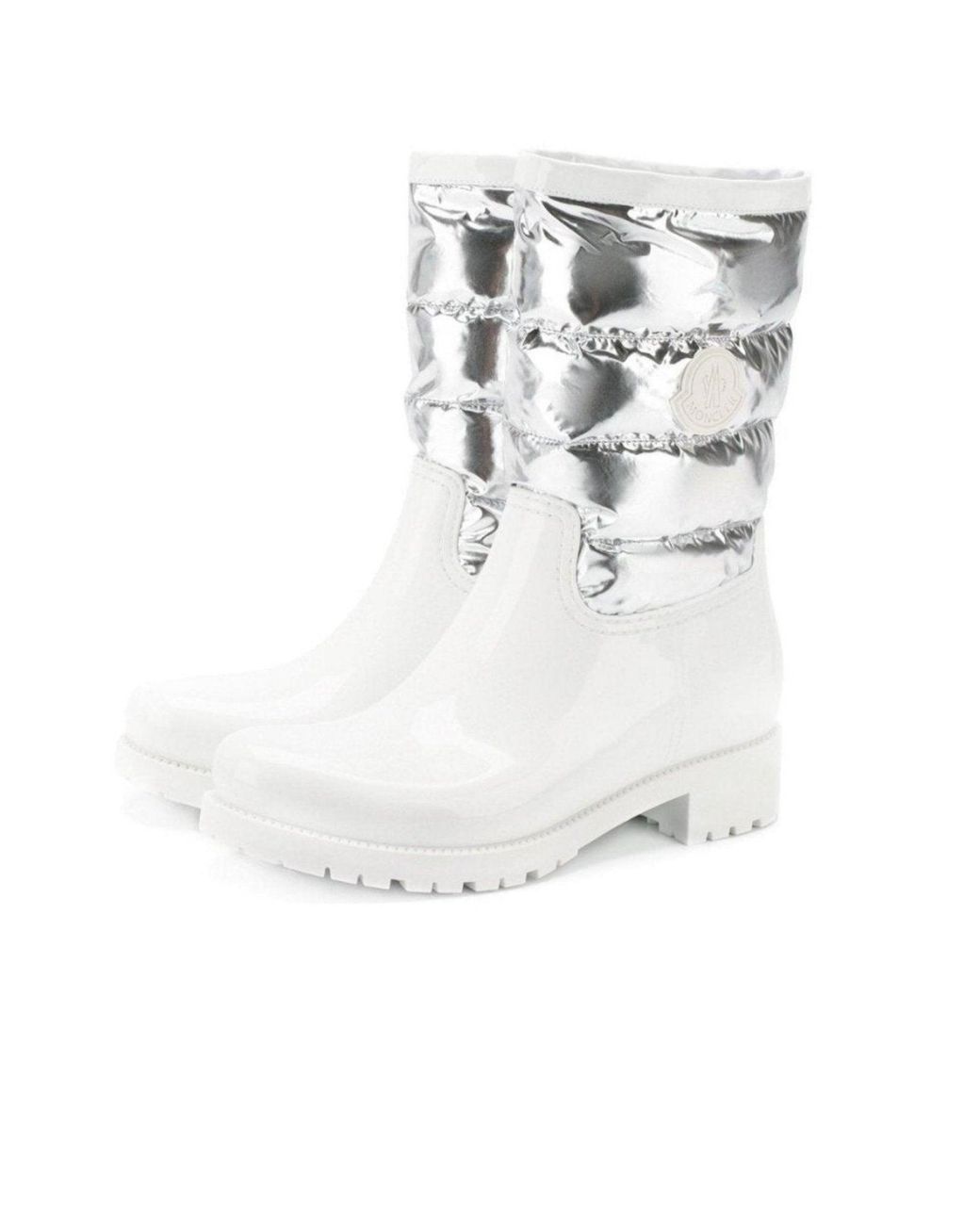 Moncler White Gisele Rain Boots It 41