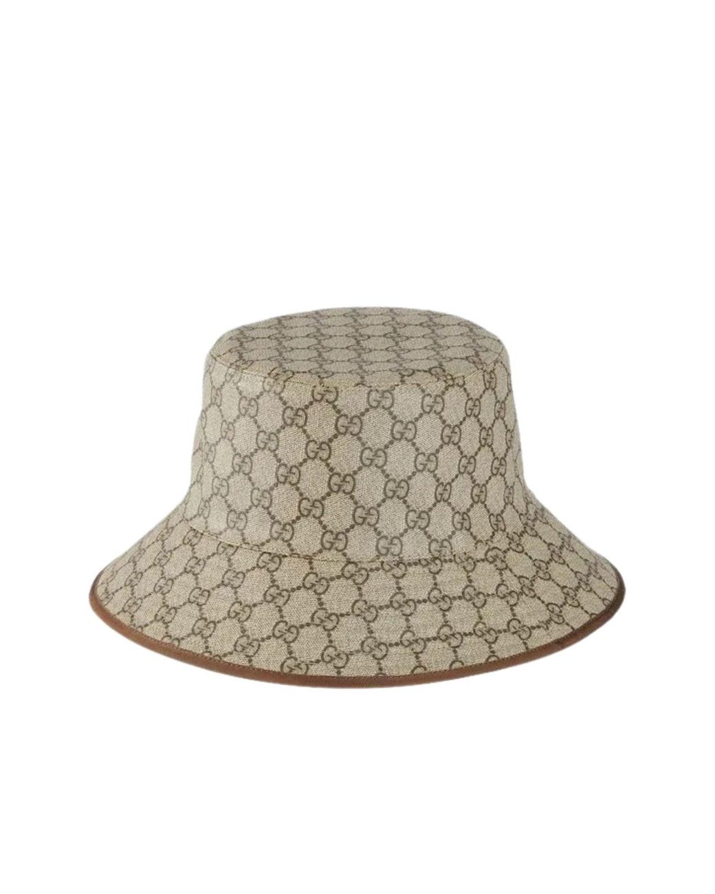 Gucci Brown GG Supreme Tender Bucket Hat