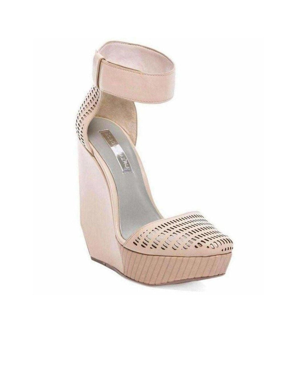 BCBGMAXAZRIA Natural Austin Day Platform Parfait Wedge