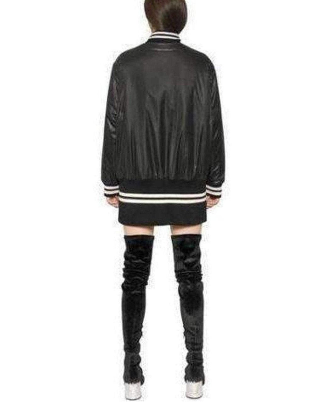 MM6 by Maison Margiela Gray Water Repellant Reversible Bomber Jacker