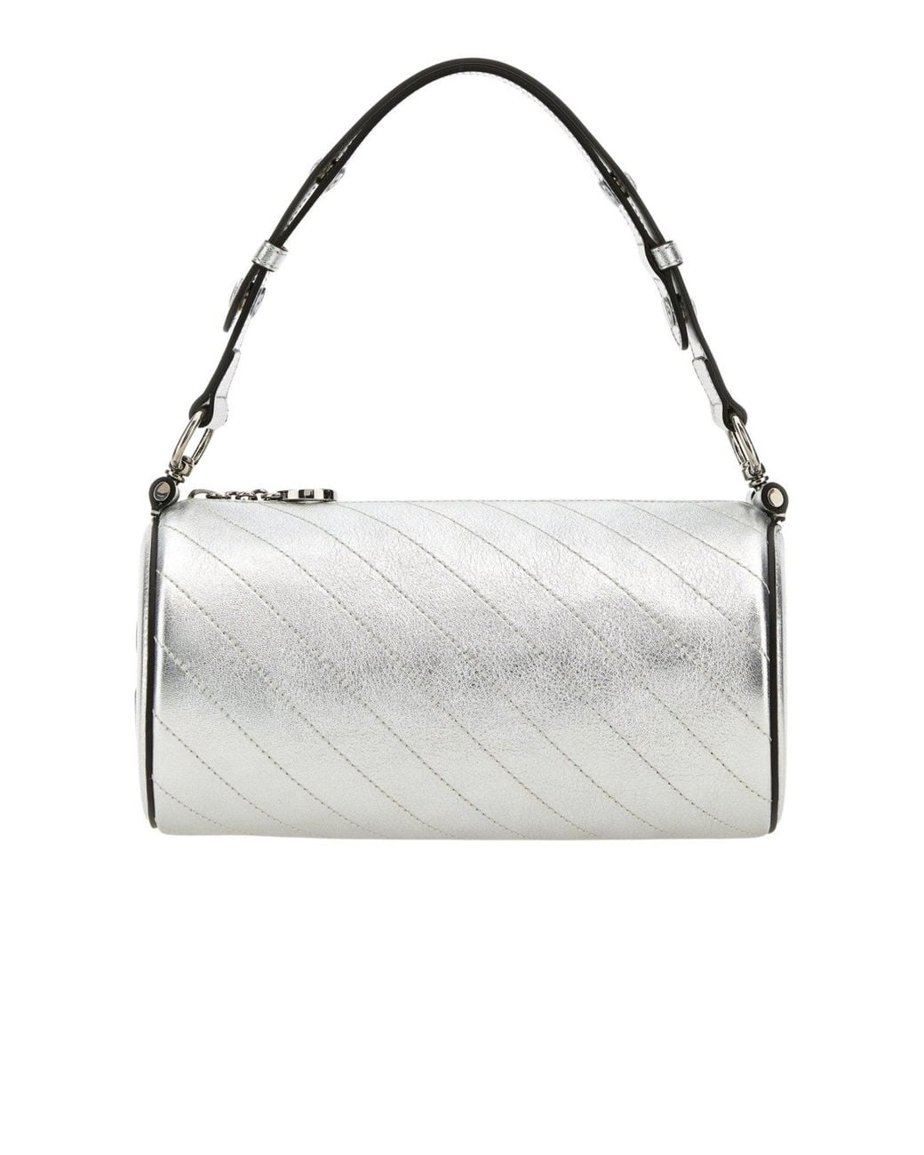 Gucci Blondie Mini Metallic Silver Shoulder Bag in Gray | Lyst