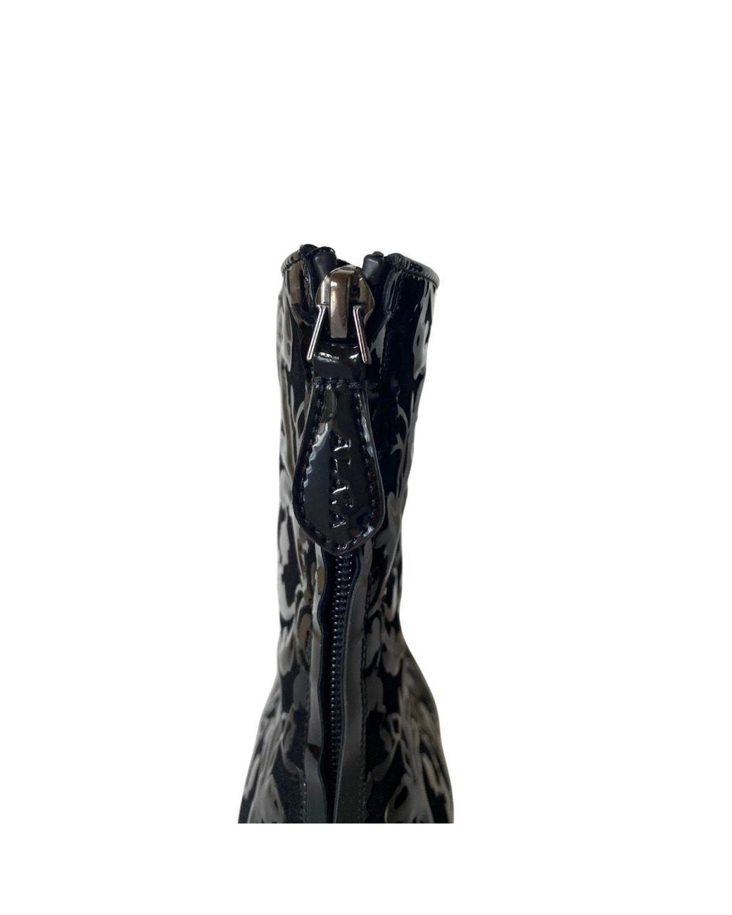 Alaïa Black Patent Leather Ankle Boots