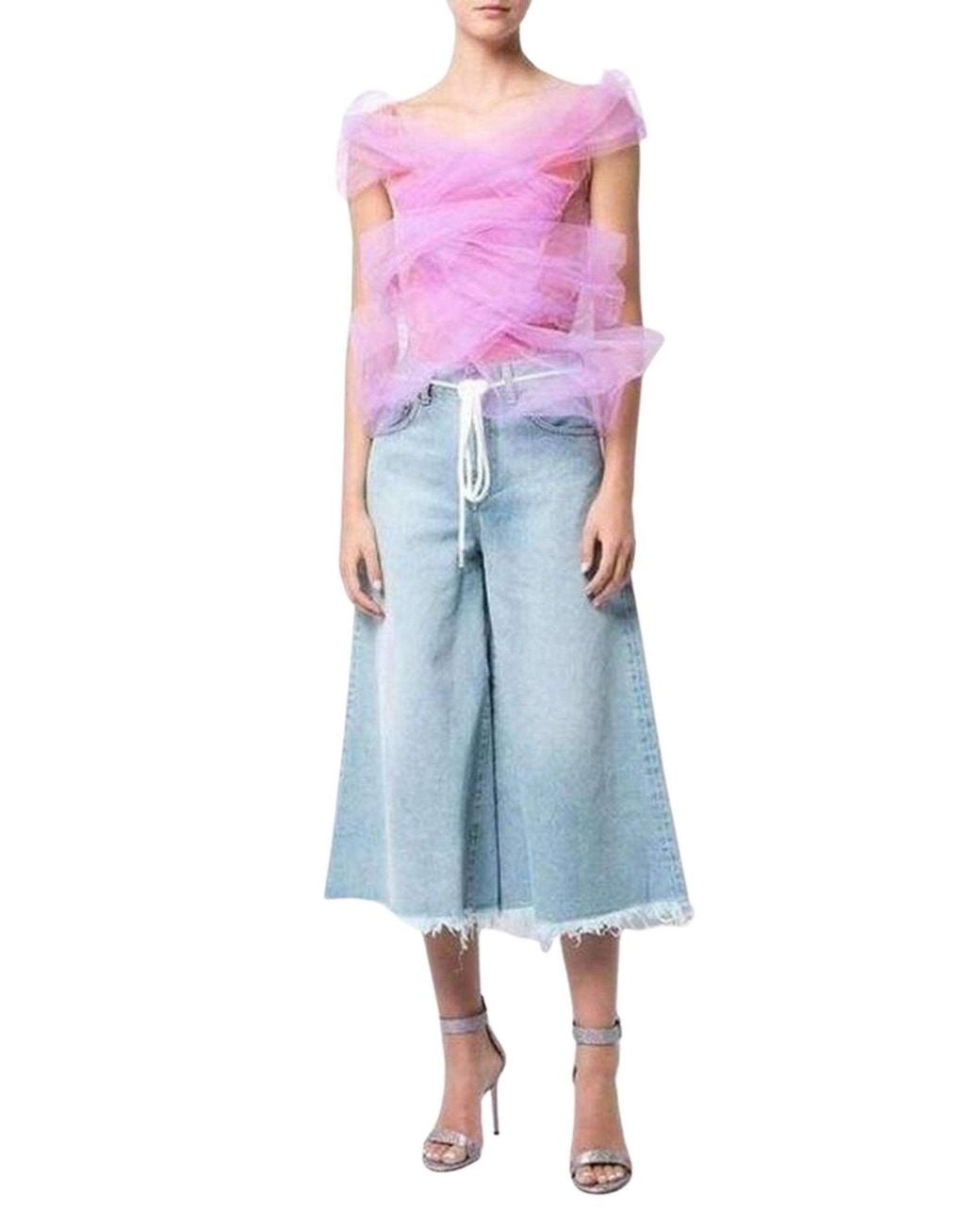 Y. Project Y / Project Pink Tulle Layer Second Skin Bodysuit