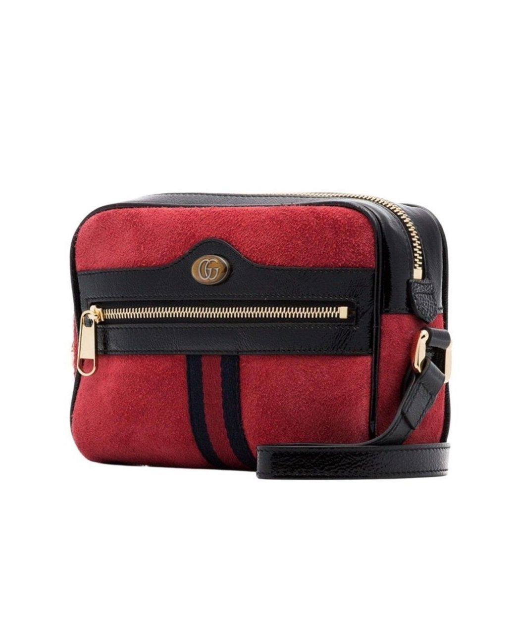 Gucci Red Ophidia Suede Mini Bag