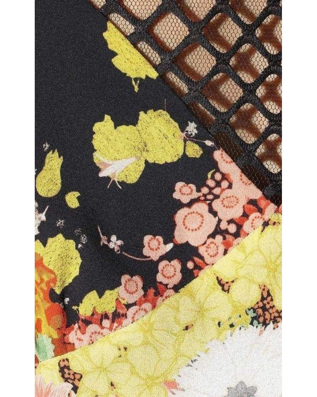 Dries Van Noten Black Mesh-yoke Maxi Dress