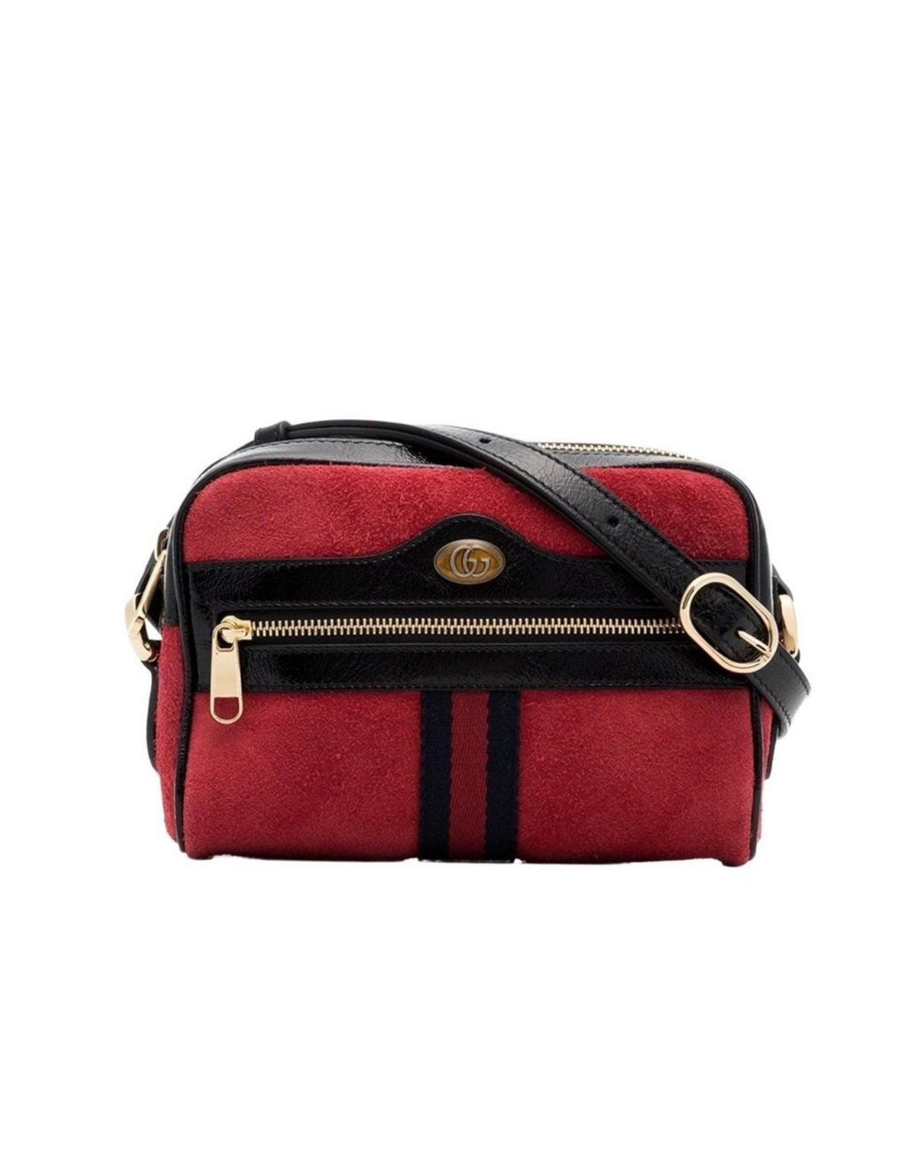 Gucci Red Ophidia Suede Mini Bag