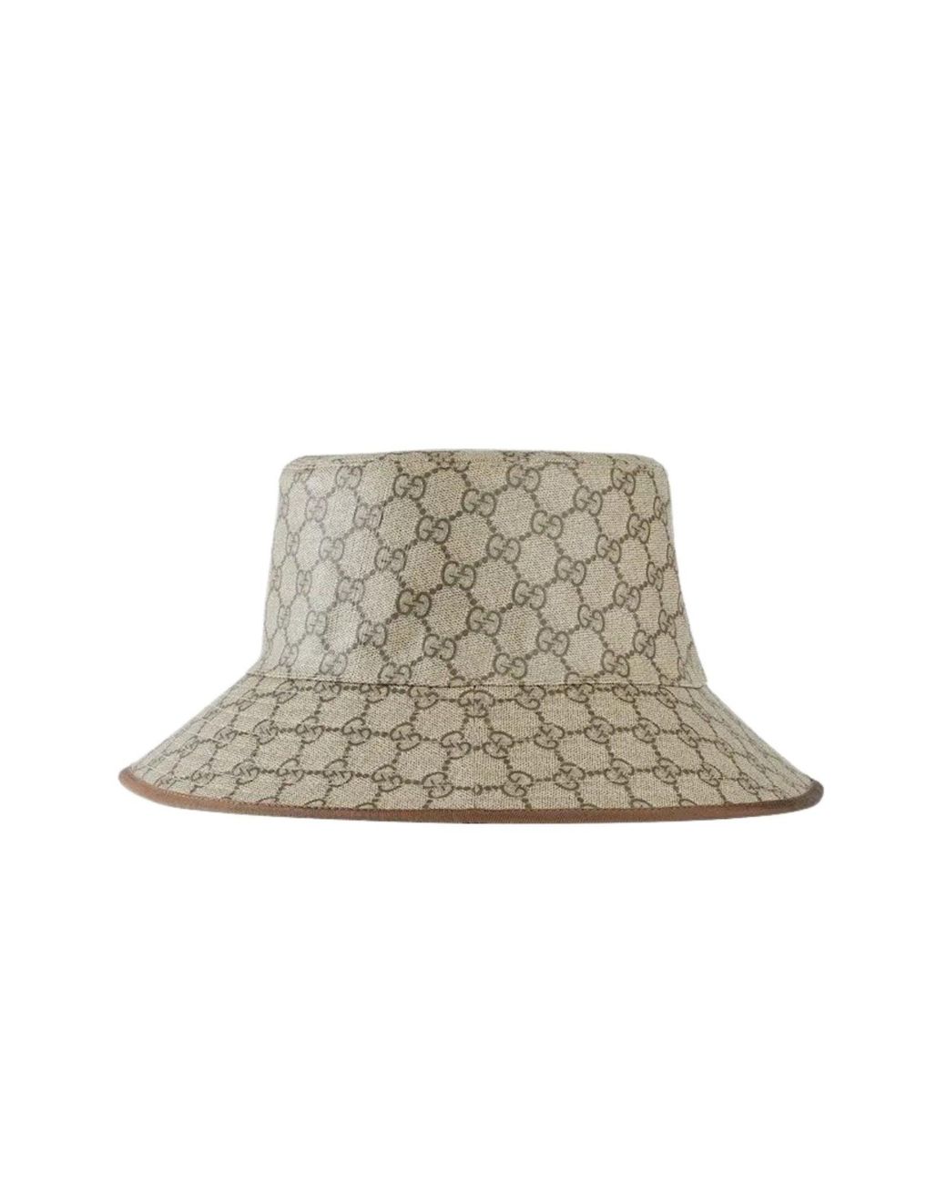 Gucci Brown GG Supreme Tender Bucket Hat