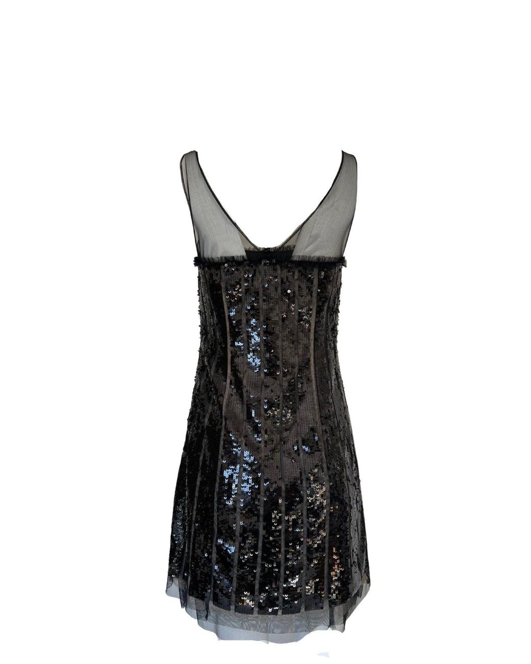 BCBGMAXAZRIA Black Sequence Mini Dress