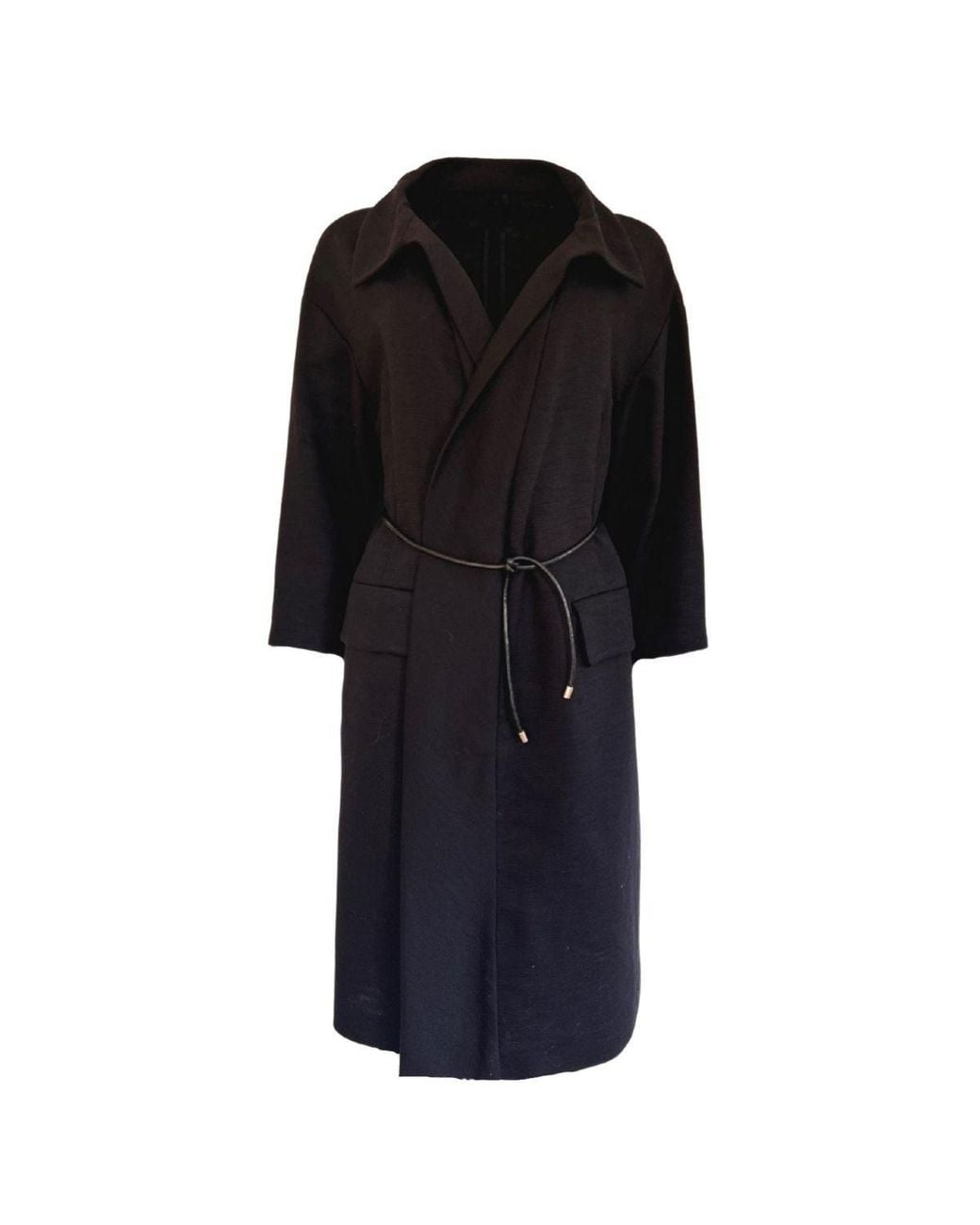 Dries Van Noten Black Cotton Three-quarter Coat