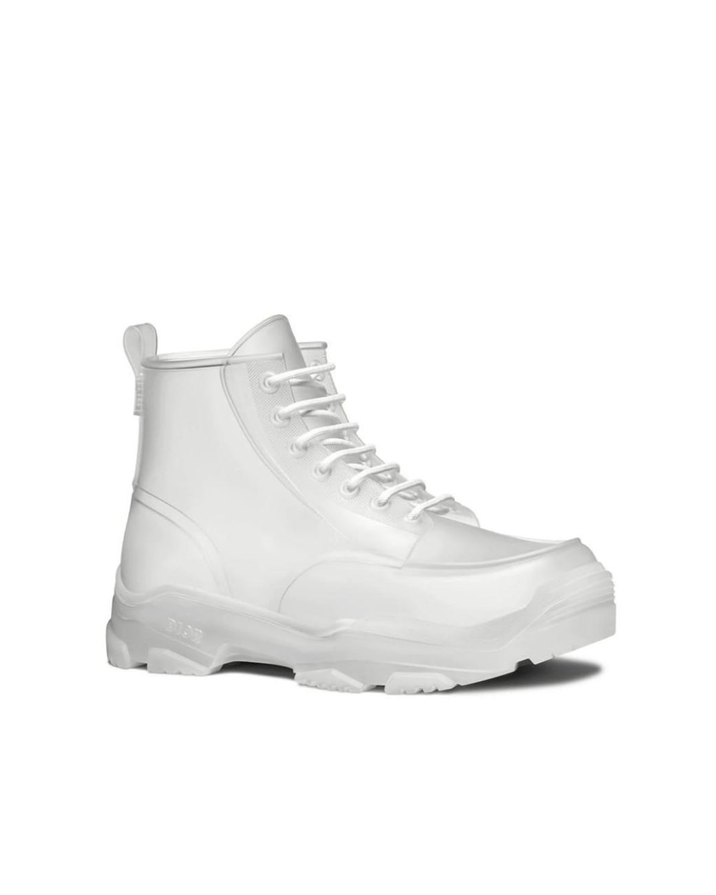 Dior Transparent High-top Rubber Boots in White for Men | Lyst