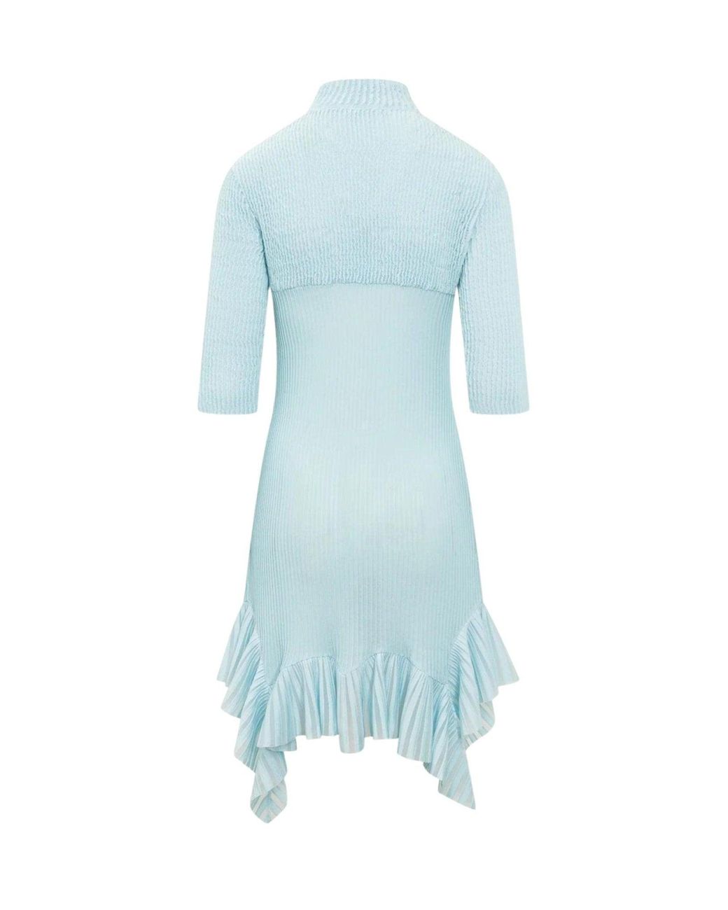 Givenchy Blue High-neck Asymmetric Dress