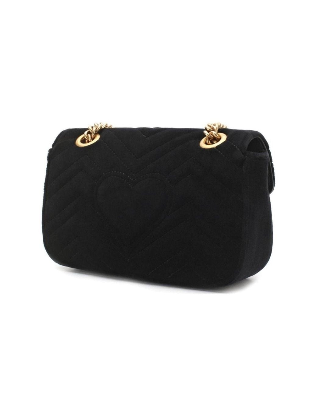 Gucci Matelasse Velvet Mini Black Shoulder Bag