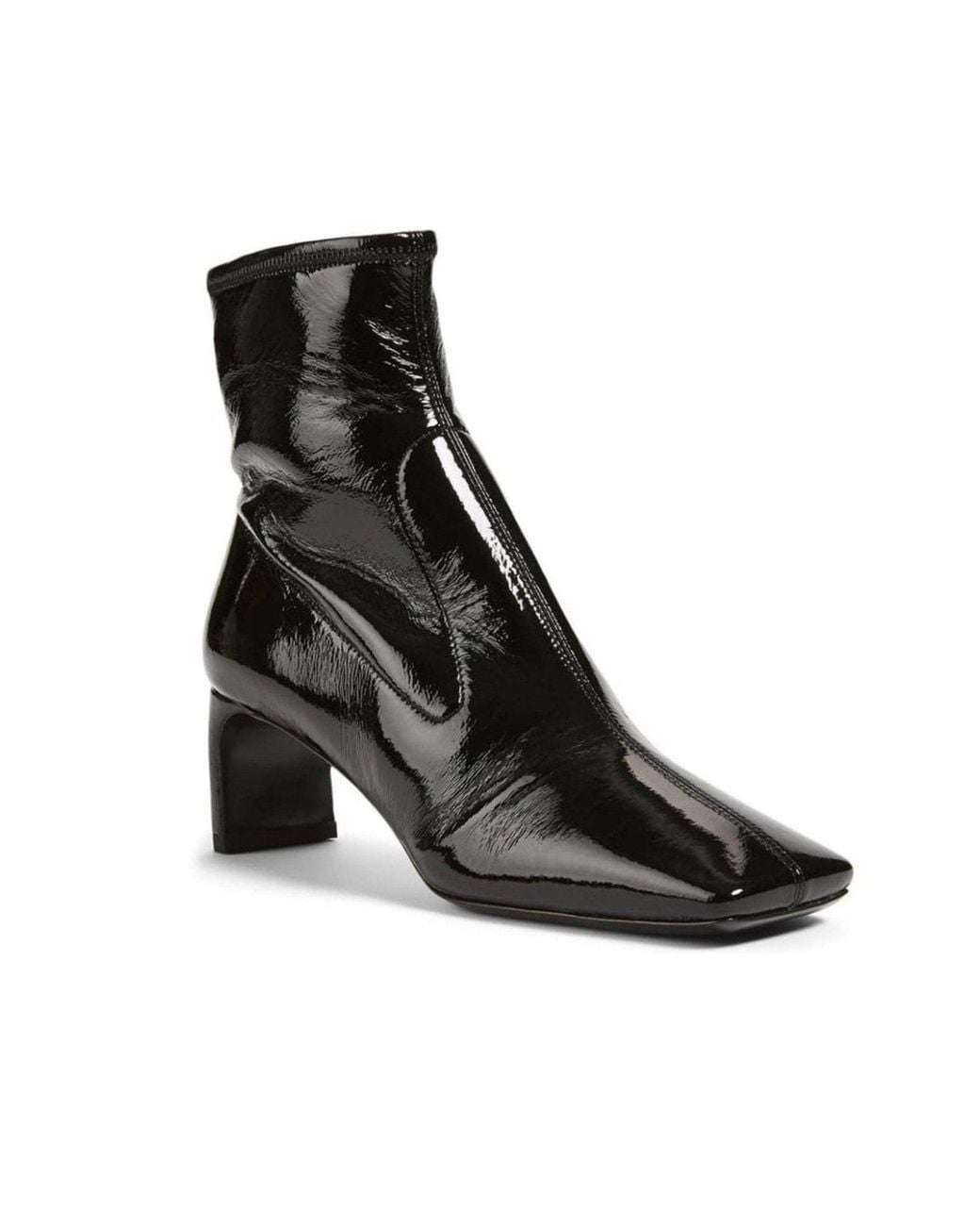 Prada Black Тechnical Patent Leather Ankle Boots