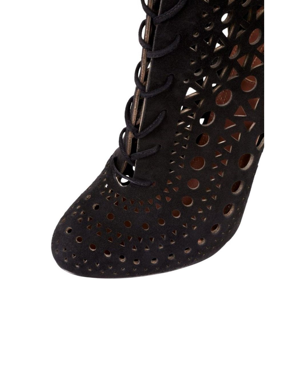 Alaïa Black Mid Calf Stiletto Boots