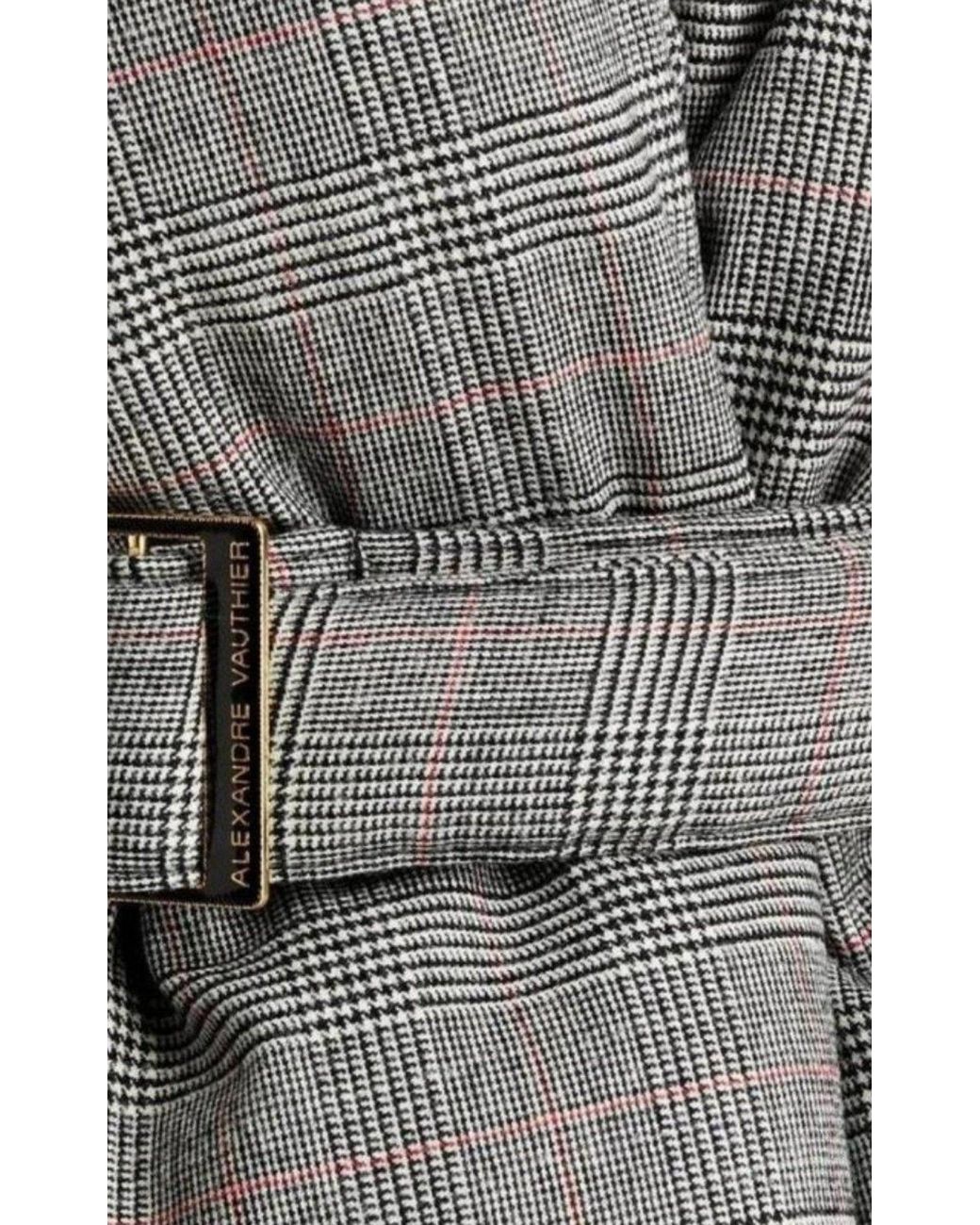 Alexandre Vauthier Gray Checked Stretch-wool Puffer Jacket