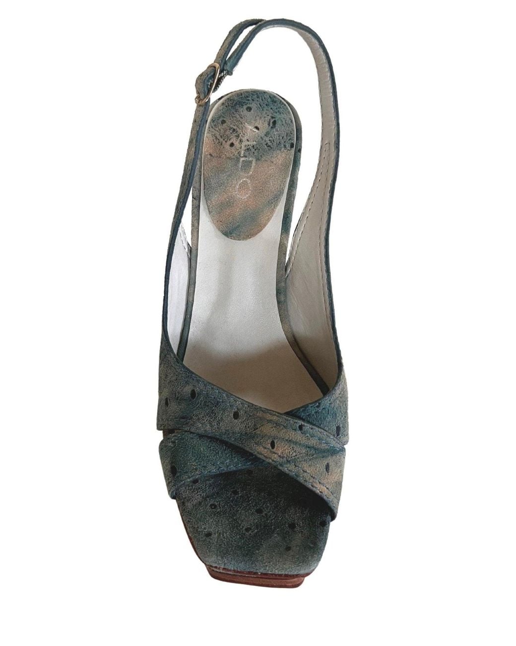 ALDO Green Suede Platform Pump