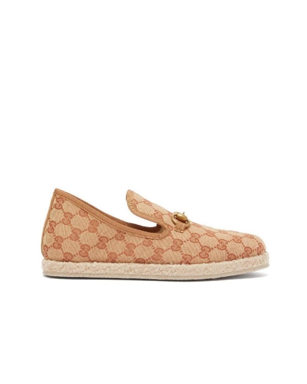 Gucci Brown GG Print Loafers