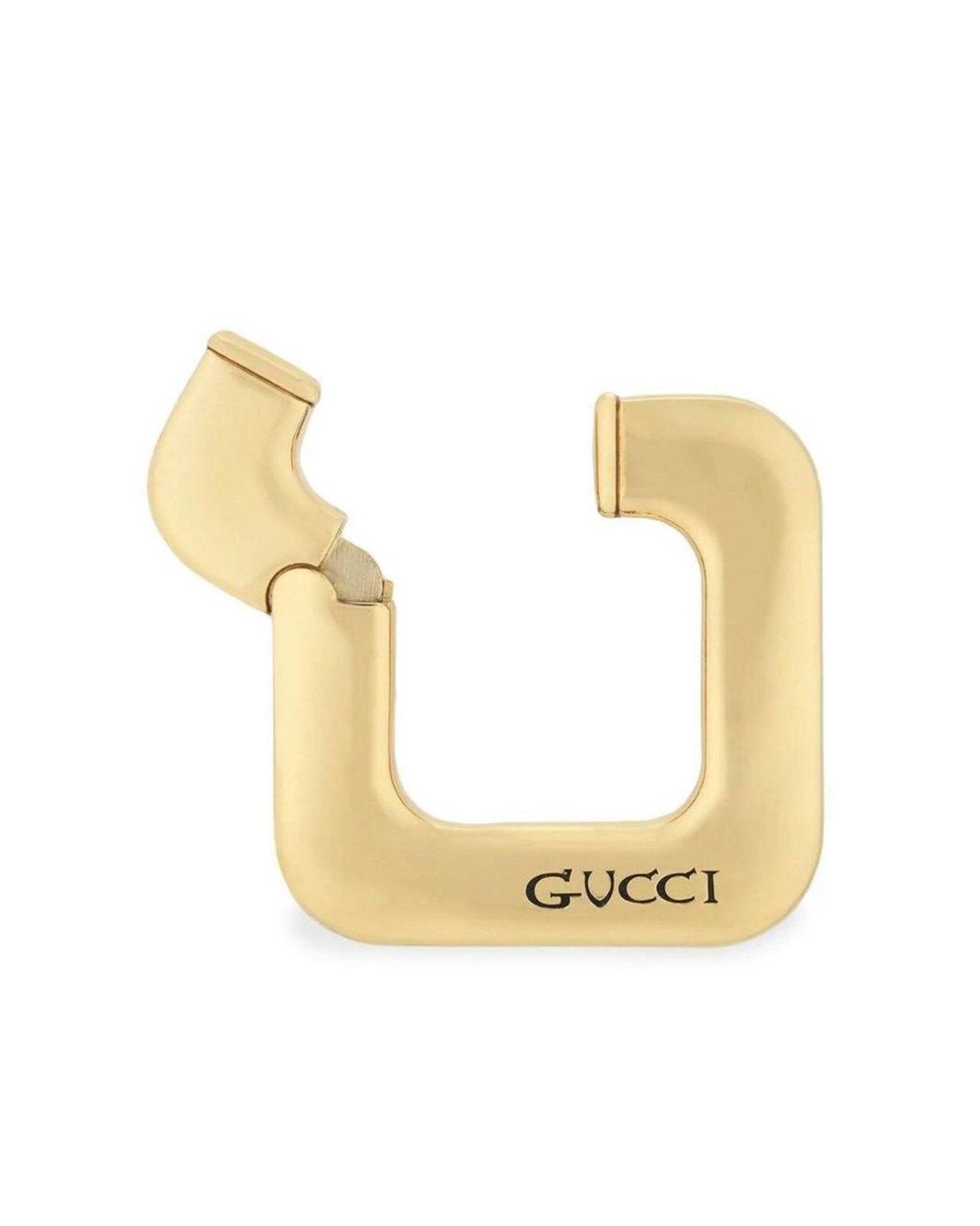 Gucci Metallic Logo-engraved Earring
