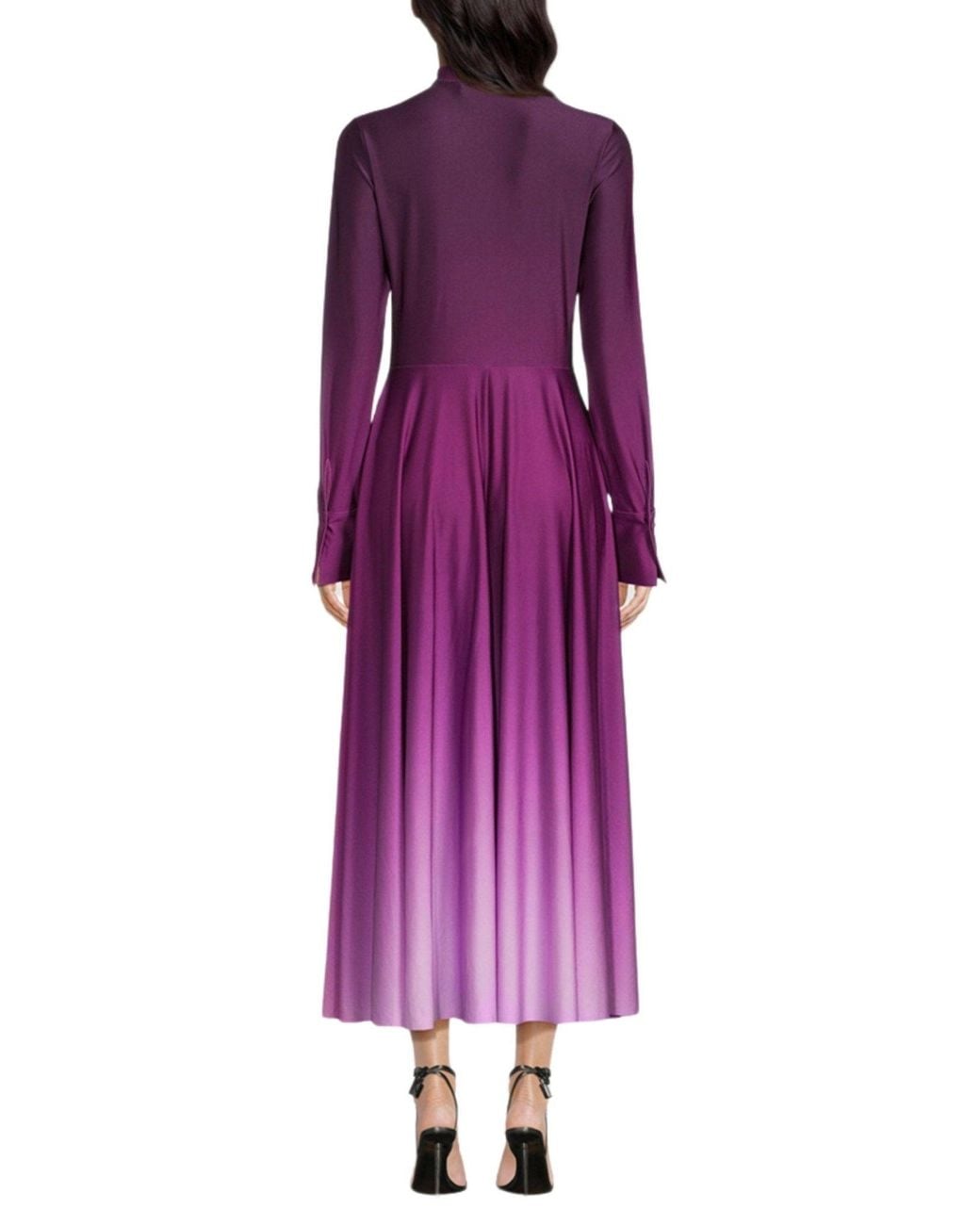 chinese dress ladies Lavender Criss Cross Front Square Neck Long Sleeve Midi Dress – PinkBlush main image 1