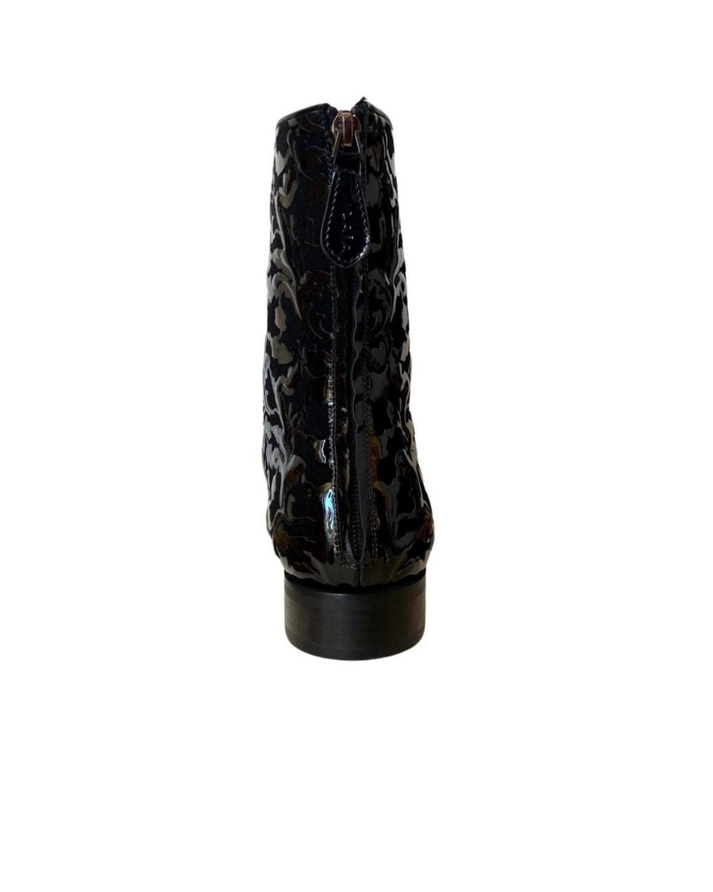 Alaïa Black Patent Leather Ankle Boots