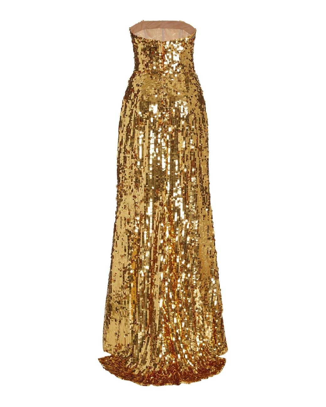 Carolina Herrera Metallic Sequin-embellished Gown