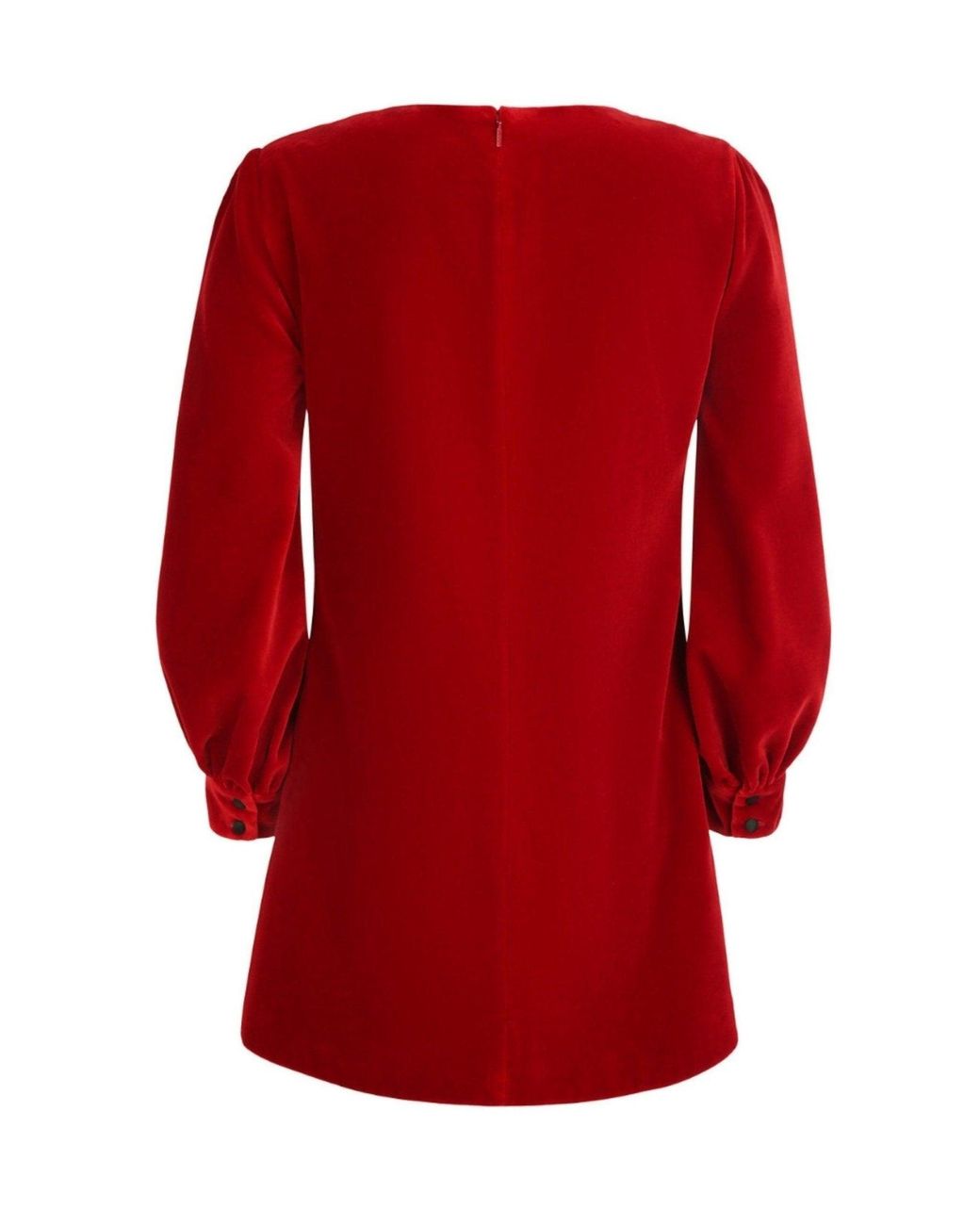Gucci Red Stretch Cotton-velvet Mini Dress
