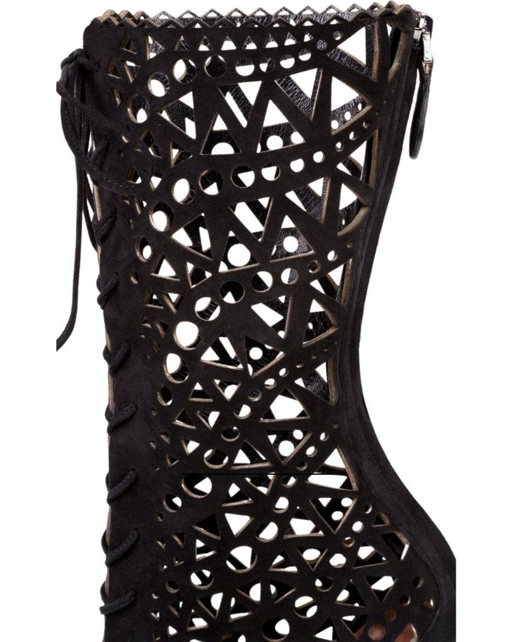 Alaïa Black Mid Calf Stiletto Boots