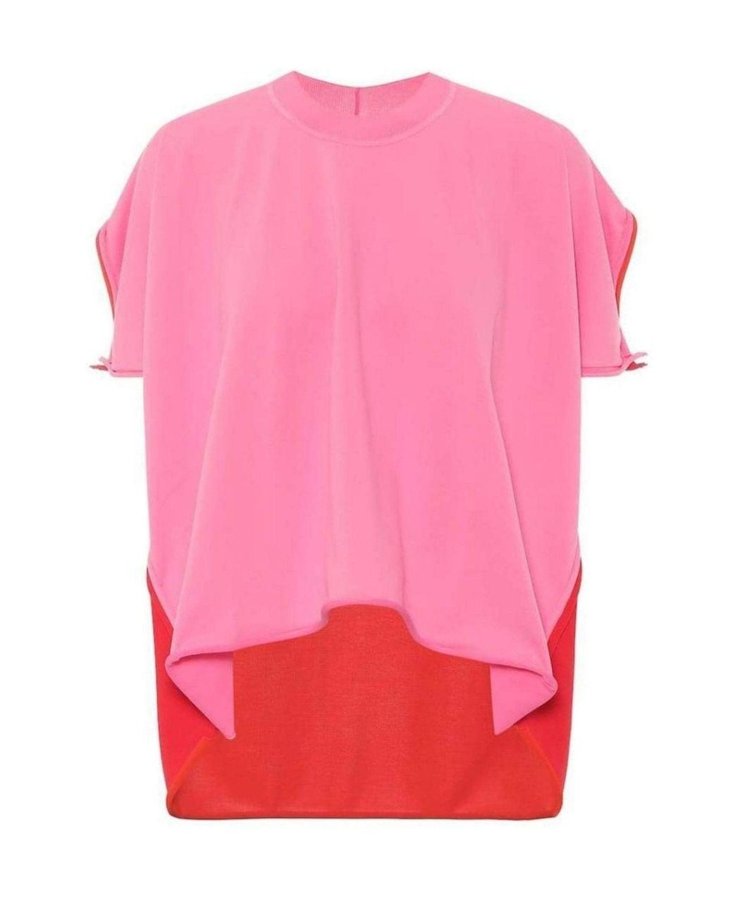 Bottega Veneta Pink Two-tone Jersey T-shirt