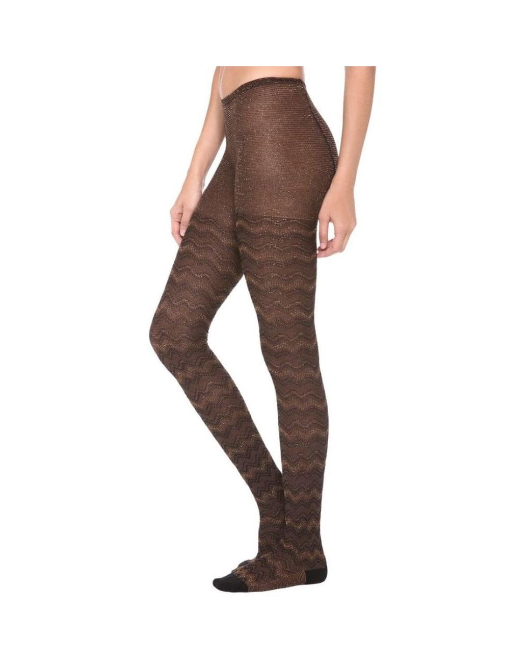 black metallic tights