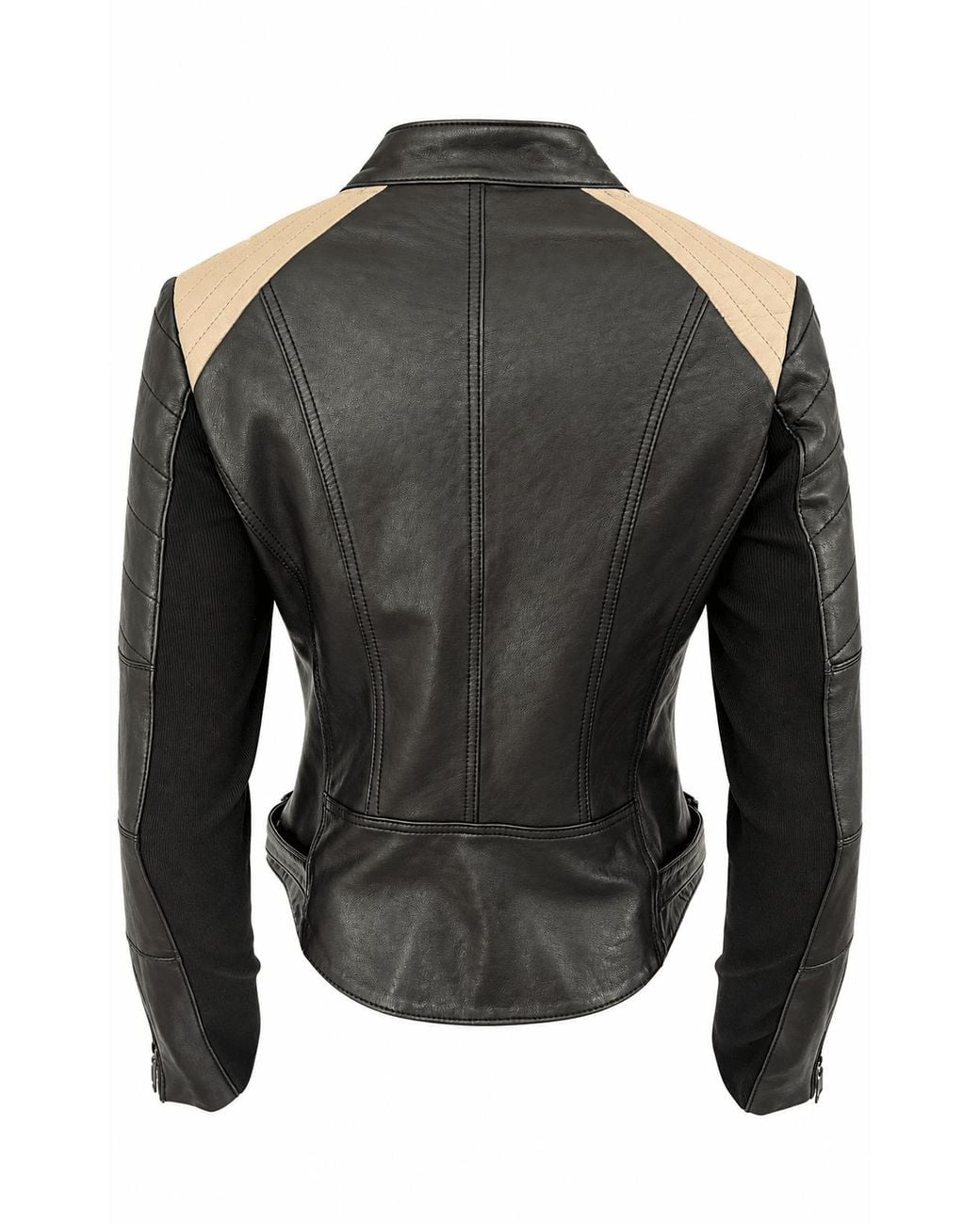 BCBGMAXAZRIA Gray Moto Leather Jacket