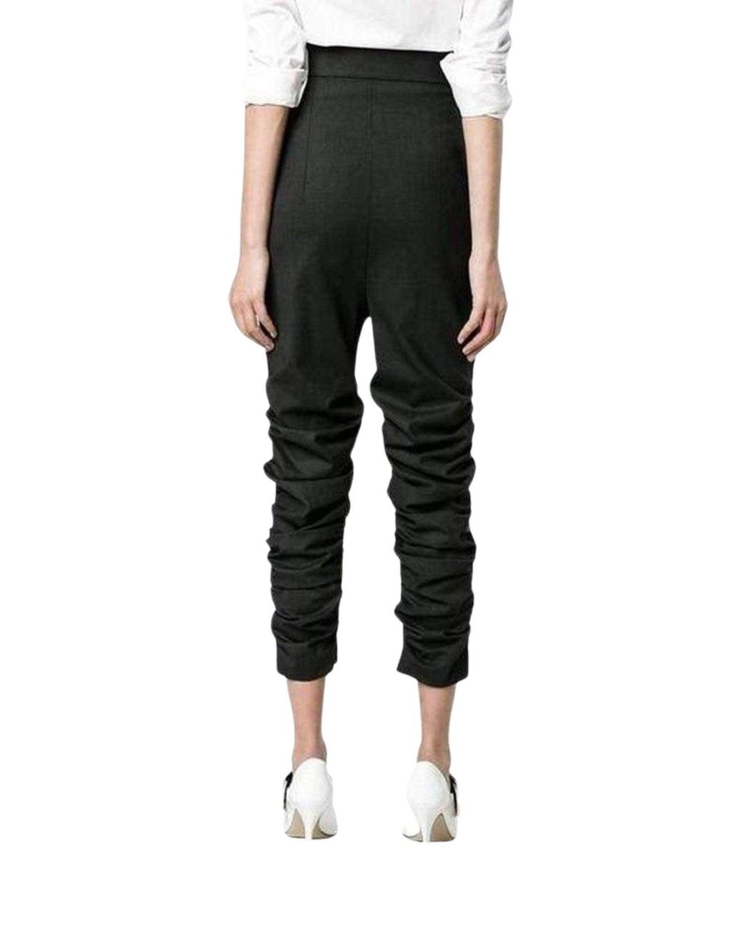 Jacquemus Black Le Corsaire Fronce Trousers Pants