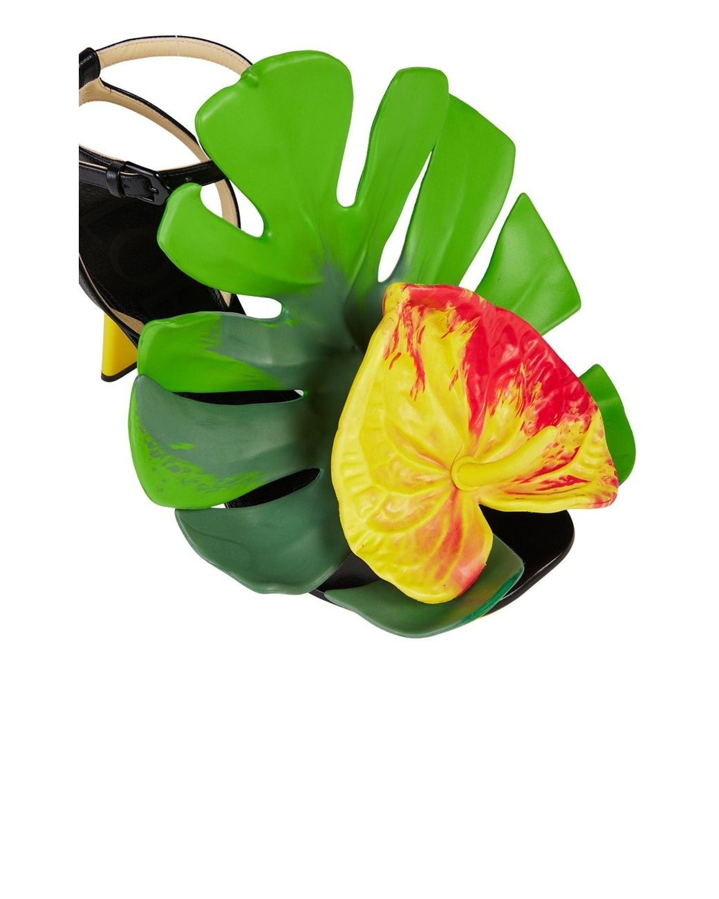 VIP【送料関税込】LOEWE Petal Monstera Leather Sandals Loewe Petal Monstera Leather Sandals in Black | Lyst