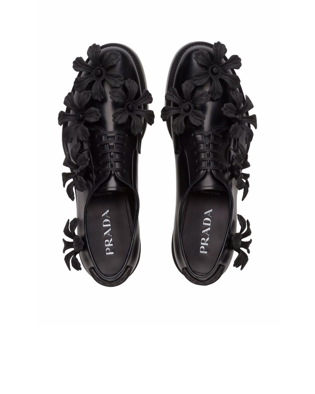 Prada floral shop shoes