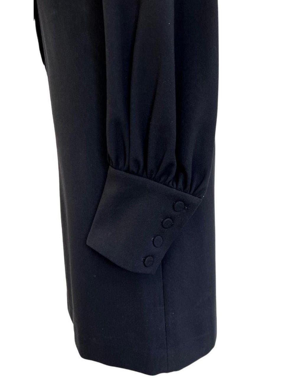 Gucci Blue Black Ruffle Lace Mini Dress