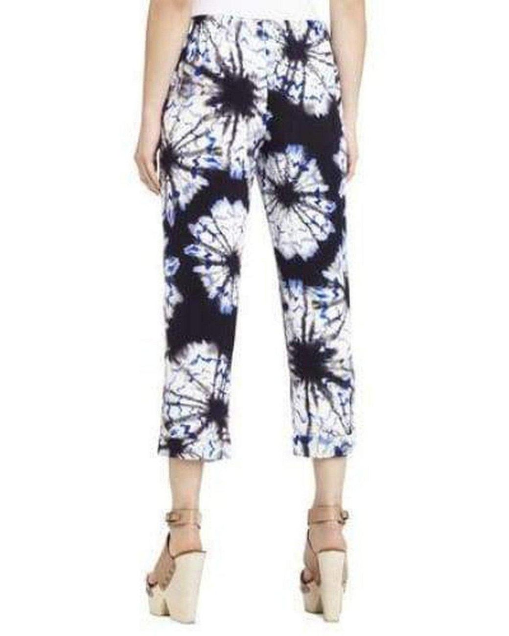 BCBGMAXAZRIA Blue Easy Silk Trouser Pants