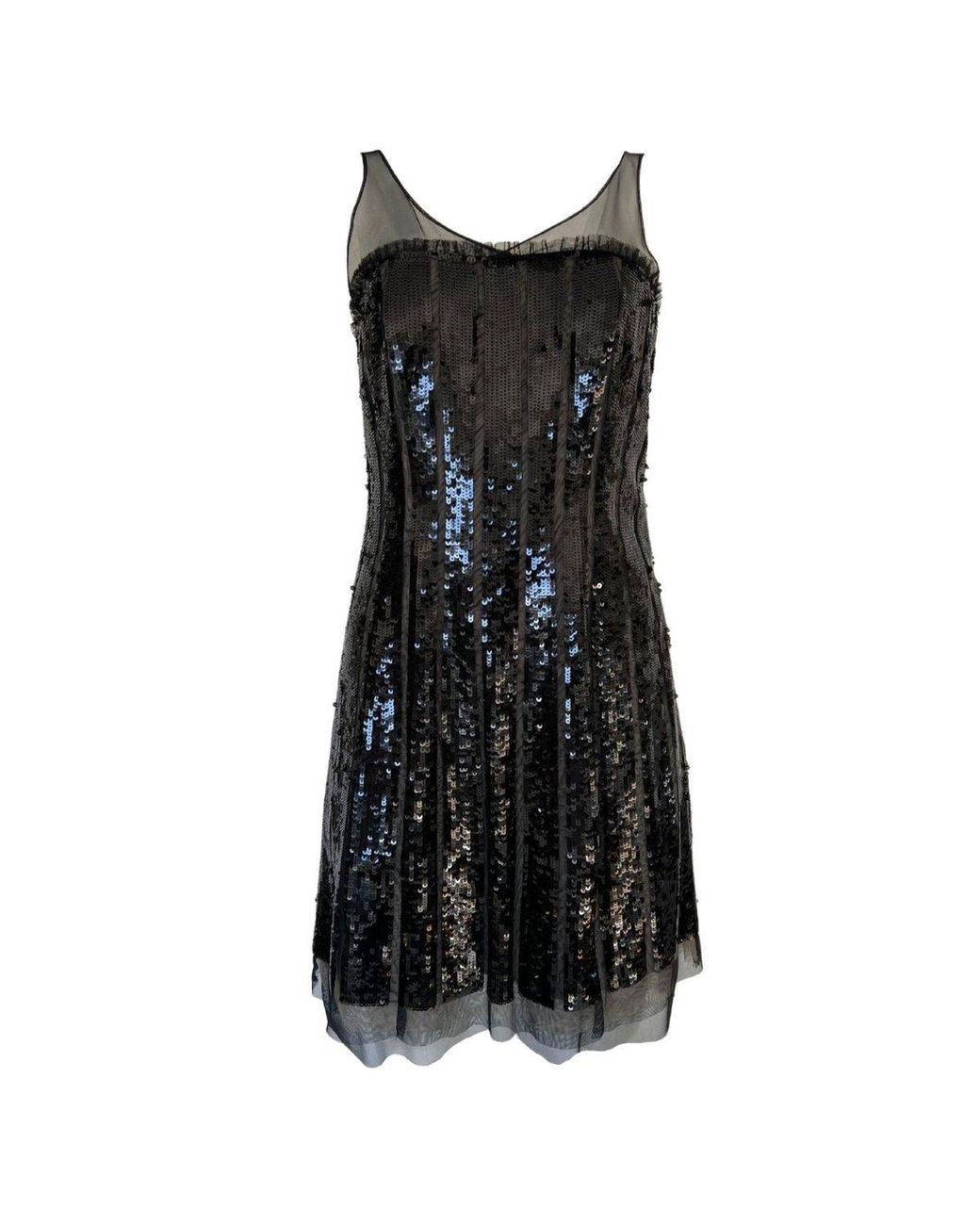 BCBGMAXAZRIA Black Sequence Mini Dress