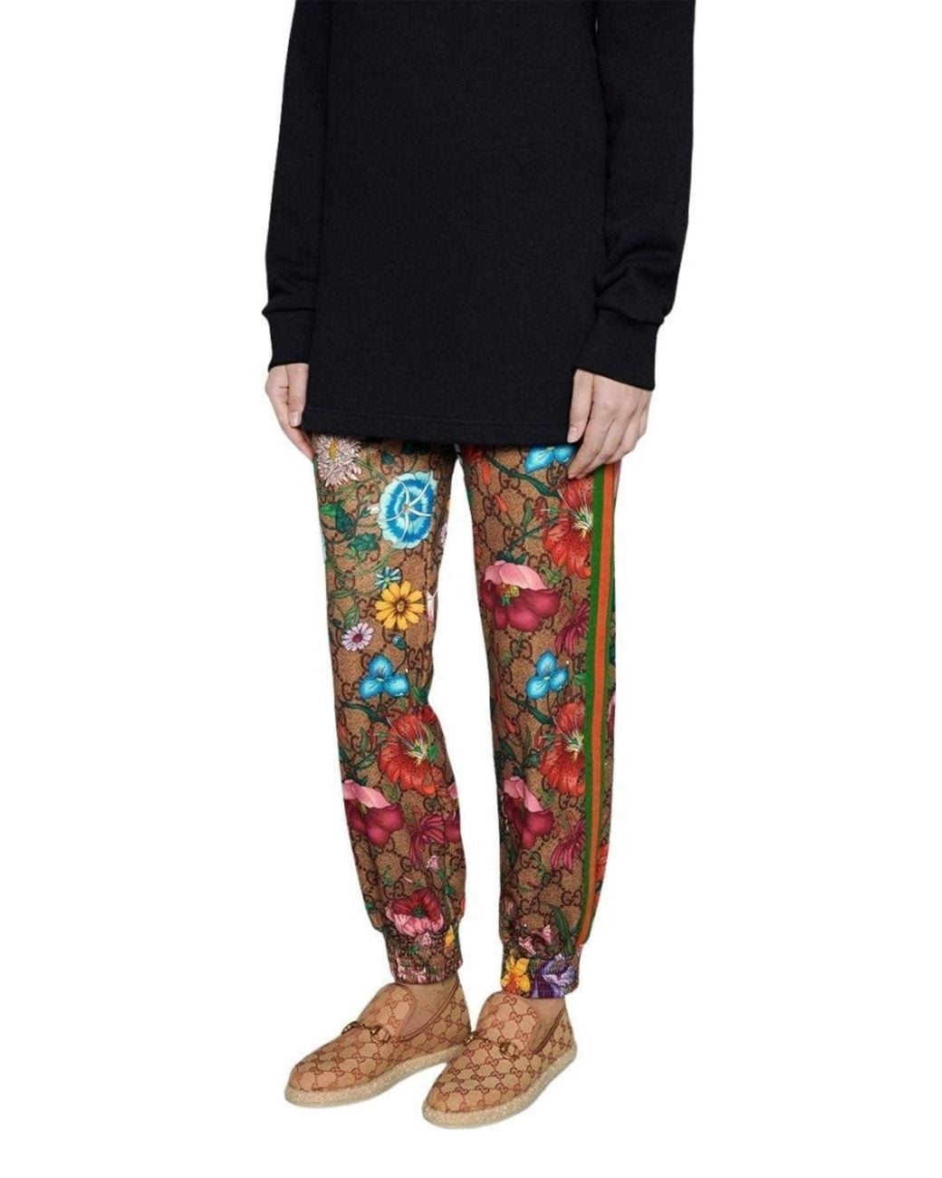 Gucci Brown GG Print Loafers