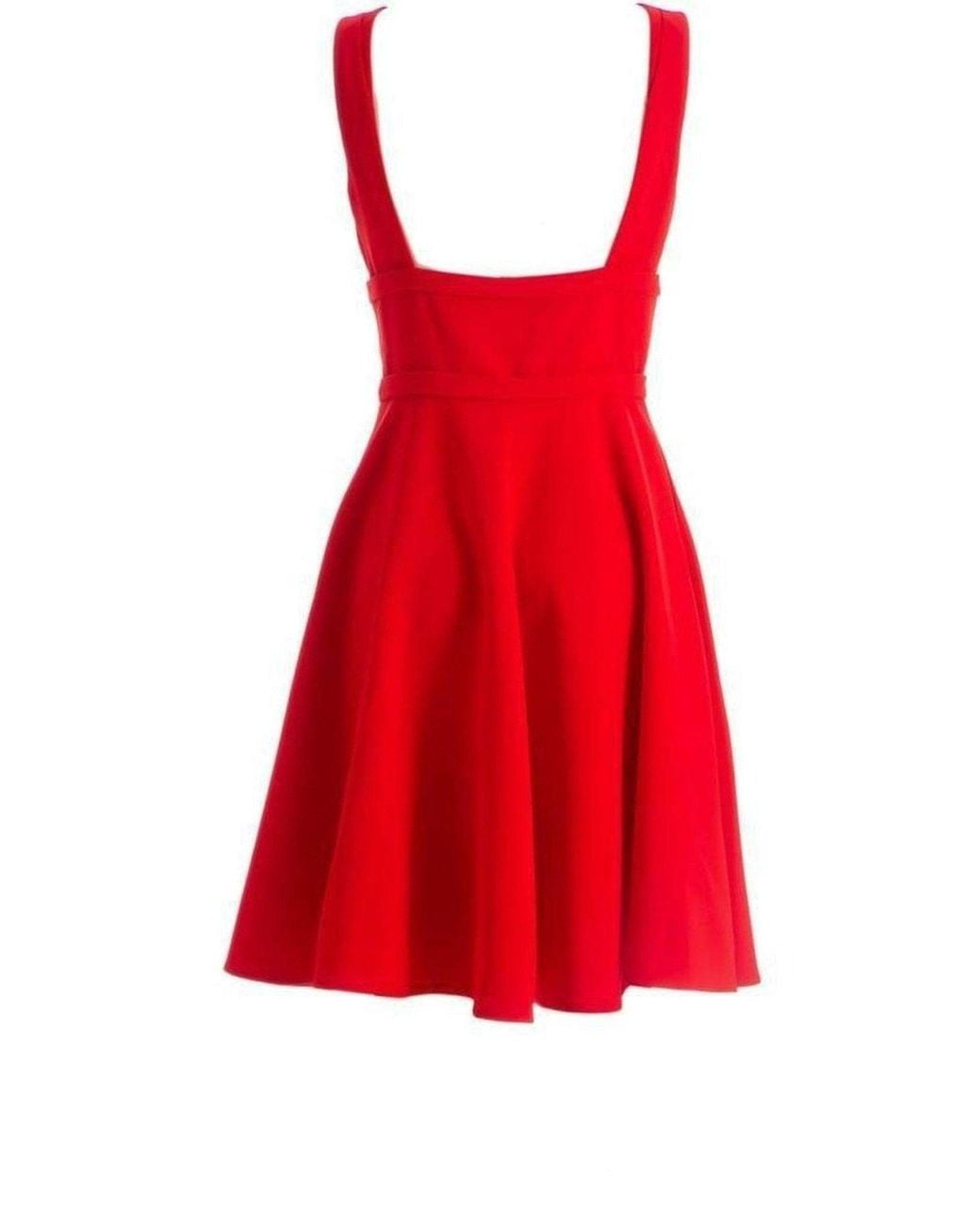 Miu Miu Red Bow-embellished Cady Dress