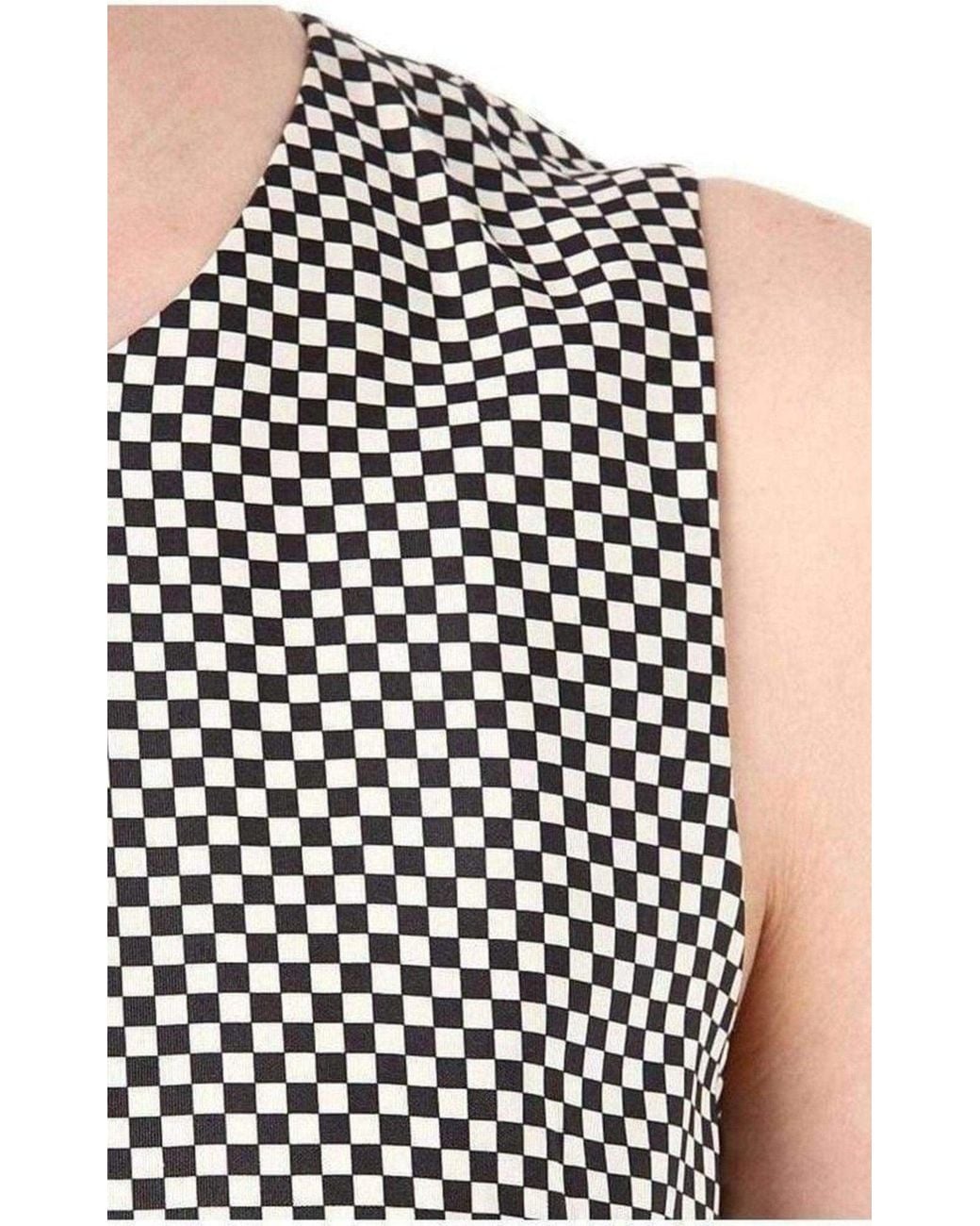 Dries Van Noten White Monochrome Silk Peplum Waist Dress