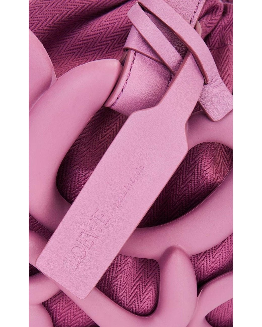 Loewe Pink Anagram Inflated Basket Bag In Purple
